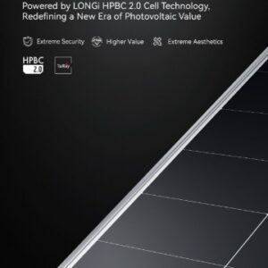 LONGi Hi-MO X10 High-Efficiency HPBC 2.0 Solar Module Series (535W - 670W)